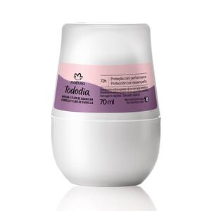 TODODIA DESODORANTE ROLL ON AMEIXA E FLOR DE BAUNILHA 70ML 137755 NATURA