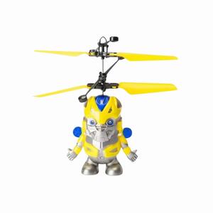 Helicóptero Robô Amarelo Indução e Sensor De Obstáculos recarregável BRQ-HCP-25 X-CELL