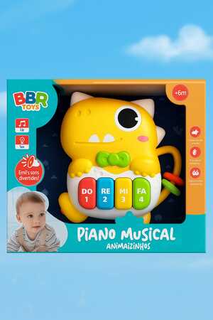 PIANO MUSICAL ANIMAIZINHOS BBR TOYS 570576 BELLA FAMME
