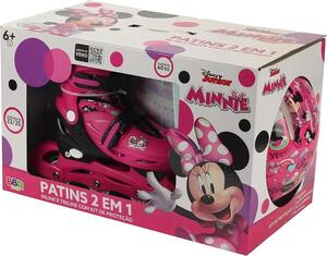 KIT PATINS 4 RODAS MINNIE BBR TOYS 537597 BBR IMPORTAÇÃO E EXPORTAÇÃO
