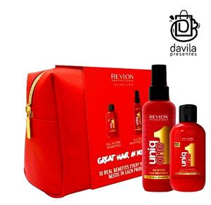 KIT REVLON PROFESSIONAL ALL ONE SHAMPOO 100ML + 10 EM 1 TREATMENT 150ML + NECESSAIRE 145457 BELLA FAMME