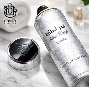 DESODORANTE CORPORAL AEROSOL LATTAFA PRIDE PRATA 200ML 599410 BELLA FAMME