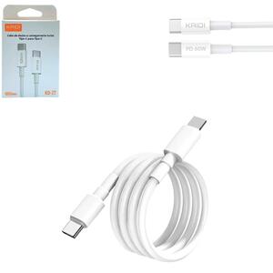 Cabo De Carregamento Turbo USB-C Para USB-C 1 Metros KD-27 KAIDI