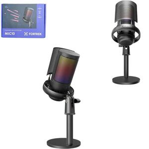 Microfone Gamer Fortrek Preto MIC10 FORTREK