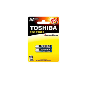 Pilhas Alcalinas AAA 1.5V Contem 2 Unid LR03GCP TOSHIBA