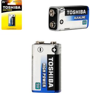 Bateria Alcalina 9V Cartela Com 1 Pilha 6LR61GCP TOSHIBA