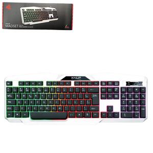 Teclado Gamer USB Preto LED RGB KP-TE119 KNUP