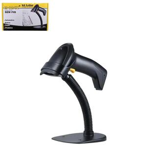 Leitor De Código De Barras Laser 1D Com Suporte LM-800 B-MAX