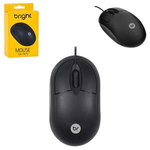 Mouse Simples 1200 Dpi Preto 0106 BRIGHT