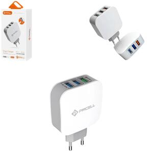 Carregador Turbo QC 3.0 Com 2 Portas USB e USB-C HC-44 PMCELL