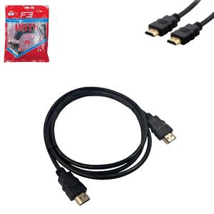 Cabo Hdmi Para Hdmi 1.4 Preto 3 Metros Sem Malha E Sem Filtro LU-1-DMI3.0 F3