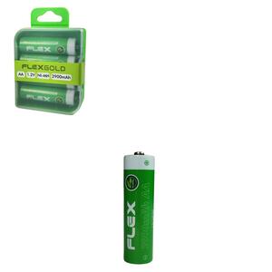 Pilha Recarregável AA C/ 4 Pilhas 2900 mAh FX-RAA4 flex