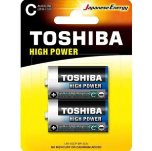 Pilha Alcalina C 1.5V C/2 Unidades LR14GCP TOSHIBA