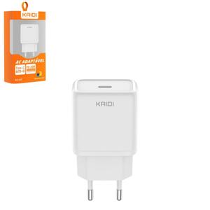 Carregador de Tomada Turbo 20W Cabo Type-C para Lightning KD-669CL KAIDI