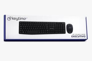 Kit de teclado e mouse executivo 2.4G 115 teclas 1600 dpi KYT00013 Keytime