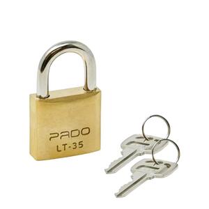 Cadeado Reforçado Em Latão 2 Chaves 35Mm Lt-35 Dourado LT-35MM PADO