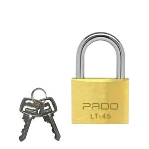 Cadeado Reforçado Em Latão Lt-45Mm Com 2 Chaves Dourado LT-45MM PADO