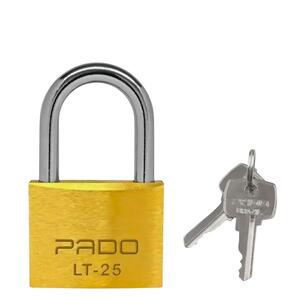 Cadeado Pado 25 mm de Latão com 2 Chaves dourado SM LT-25MM PADO