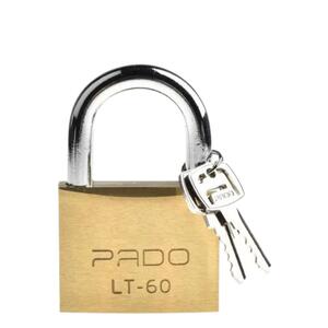 Cadeado De Latão Pado SM LT - 60mm 2 Chaves SM LT-60MM PADO