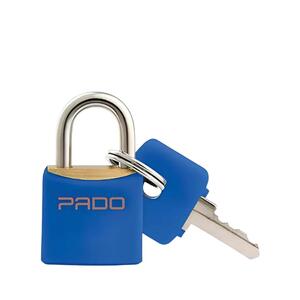 Cadeado De Latão Pado SM LT - 20mm Cor Azul SM LT-20MM PADO