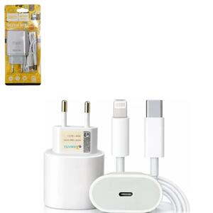 Carregador Turbo 25W Com Cabo USB para Lightning DAY-2016i BYZ