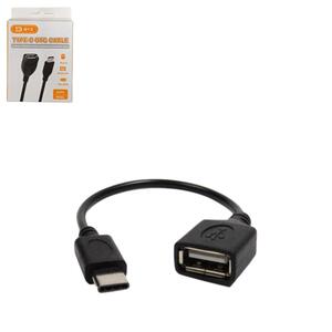 Cabo Conector OTG USB-C Para USB Preto OTPC GENERICO