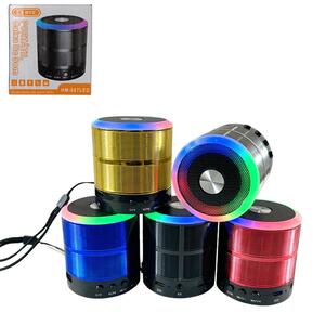 Caixa De Som Bluetooth Com LED USB Com SD Card P2 5W Cores Sortidas HM-887LED BYZ