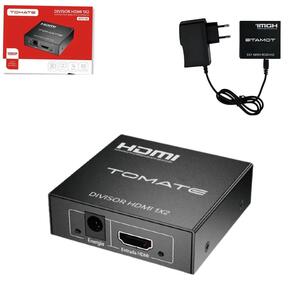 Splitter Divisor HDMI 1 Entrada 2 Saídas Full HD 3D MTV-112 TOMATE