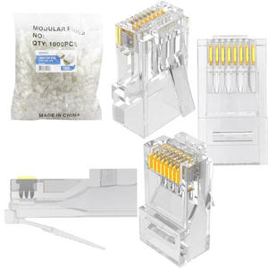 Conector Rj45 Macho Pacote Com 1000 Unidades Cat5E CONT-RJ45P1K EXBOM CONT-RJ45P1K EXBOM