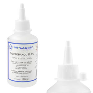 Isopropanol 99,8% 110 Ml Limpador De Uso Geral PAIP011060 IMPLASTEC 110ML IMPLASTEC