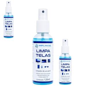 Limpador De Telas Uso Geral 120ML Frasco PACL0126CX CLEAN IMPLASTEC