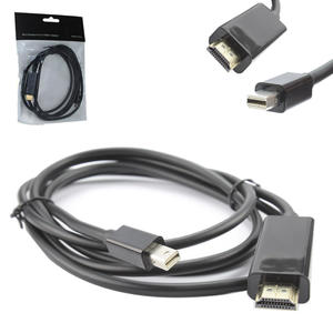 Conversor Mini Displayport Para HDMI Macho 1.8 Metros Preto DISPLAYPORT GENERICO