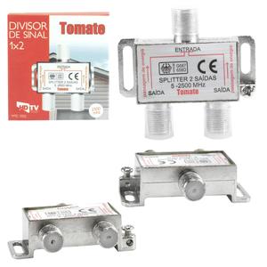 Divisor De Sinal De Antena De Alta Frequência Com 1 Entrada Para 2 Saídas 5-2500Mhz Mtc-3302 MTC-3302 TOMATE