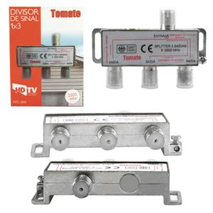 Divisor De Sinal De Antena De Alta Frequência Com 1 Entrada Para 3 Saídas 5-2500Mhz Mtc-3303 MTC-3303 TOMATE