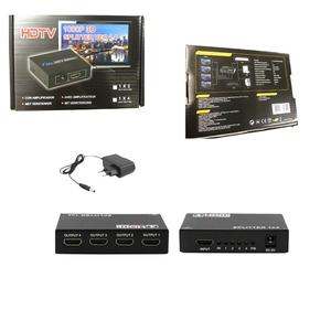Splitter Divisor HDMI 1 Entrada 4 Saídas Full HD 3D 4K GENERICO - GENERICO