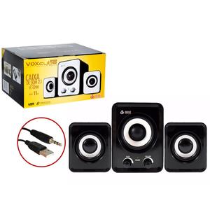 Caixa De Som 2.0 11W Com Conexão P2 Preto VC-G200 VC-G200 INFOKIT