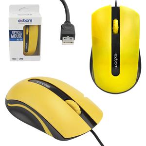 Mouse 1000 Dpi Amarelo MS-50 MS-50 EXBOM