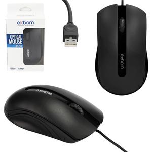 Mouse 1000 Dpi Preto MS-50 MS-50 EXBOM