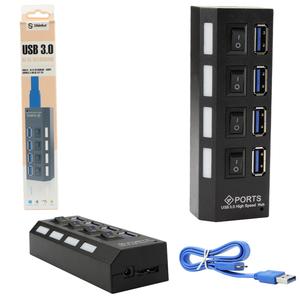 Hub USB 3.0 Com 4 Portas suporta 1TB Liga E Desliga 4 PORTS SHINKA