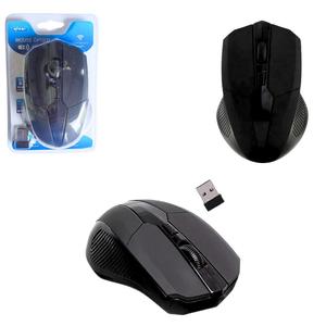Mouse Sem Fio Óptico USB 2.4GHz Para Notebook Preto G10 KNUP