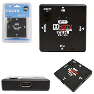 Hub Hdmi Switch 3 Portas 1080P KP-3456 KNUP KP-3456 KNUP