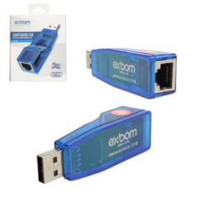 Adaptador USB de Placa De Rede Externa Rj45 10/100 UL-100 EXBOM UL-100 EXBOM