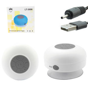 Caixa De Som 3W Bluetooth Á Prova D'água Branco LT-3006 GENERICO