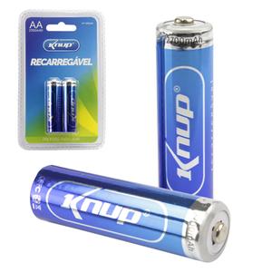 Pilhas Recarregaveis 2 Unidades AA 1.2V Ni-Mh Kp-2800AA KP-2800AA KNUP