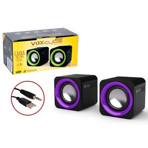 Caixa De Som Digital 2.0 Com 8W Rms Roxo VC-D300 VC-D300 INFOKIT