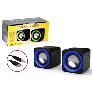 Caixa De Som Digital 2.0 Com 8W Rms Azul VC-D300 VC-D300 INFOKIT