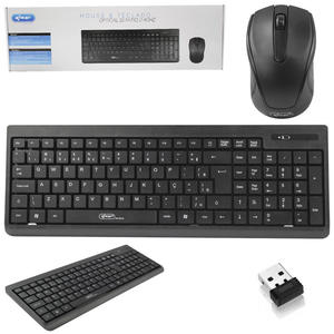 Teclado E Mouse Wireless 2.4 Ghz Anatel KP-2012 KNUP