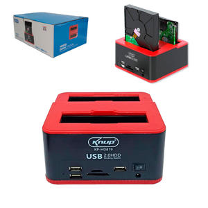 Dock Station para HD Sata e IDE 2.5 e 3.5 Leitor De SdCard USB 2.0 KP-HD819 KNUP KP-HD819 KNUP