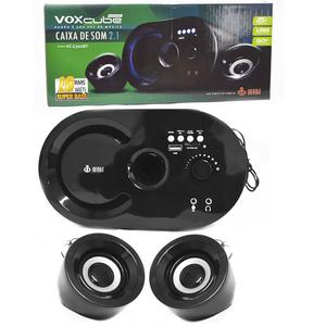 Caixa De Som 2.1 Com Bluetooth Multimidia 16W 3 Alto Falante Bass Sd Card Usb Vc-G300Bt VC-G300BT INFOKIT