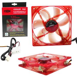 Cooler Fan 12x12 Para Gabinete 120mm Luz Neon Vermelha DX-12L DX-12L DEX